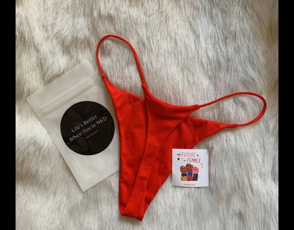 Red lingerie Thongs underwear