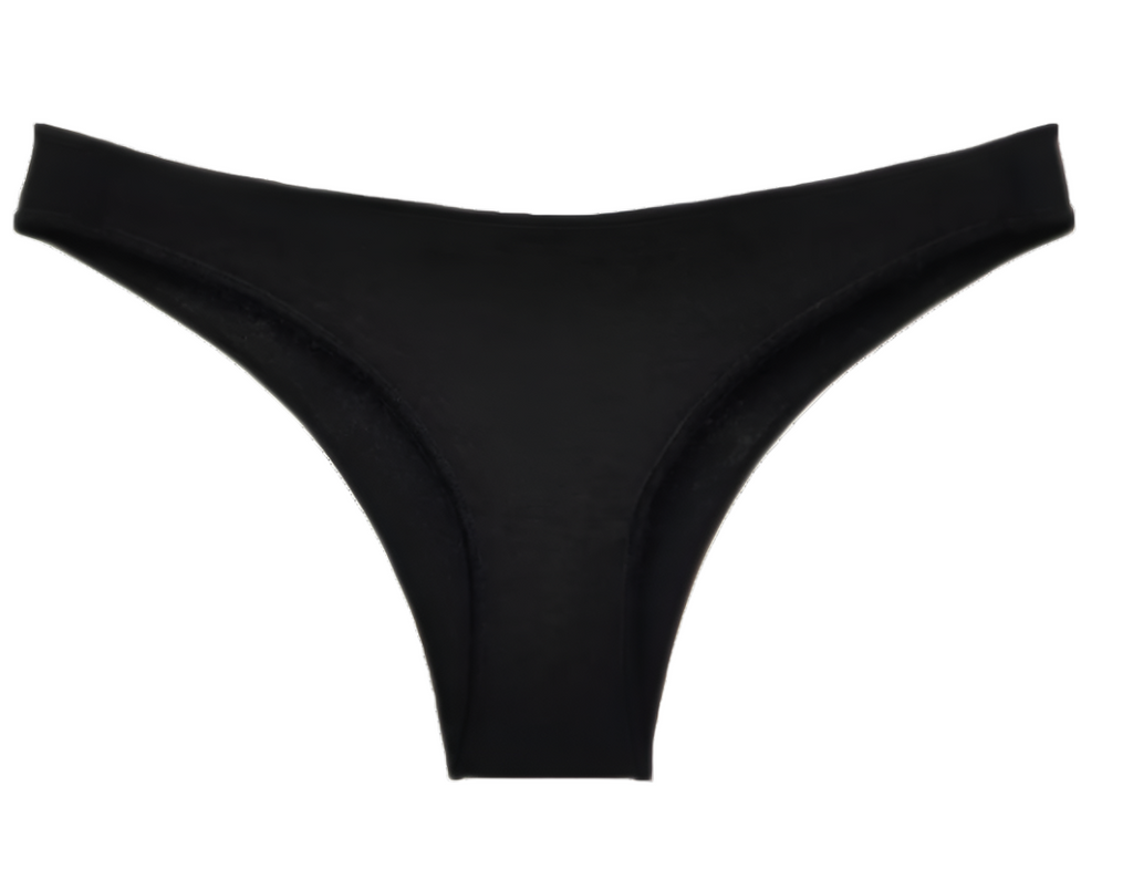NKD Soft Curve Black Thong Underwear for Women - Flat Lay